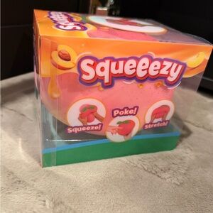 Squeezy Squishy Toy - Pink Squeeze/Poke/Stretch